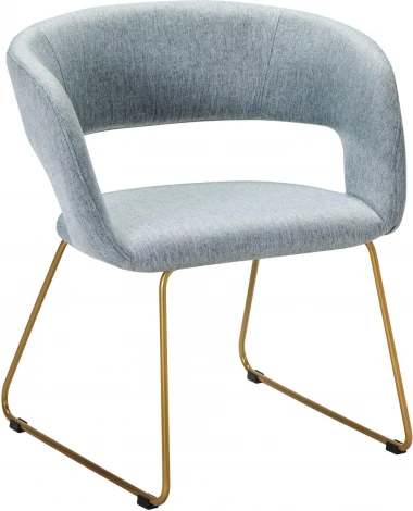 Кресло Hugs св.сер/Линк золото R-Home арт.410131115h_Light grey