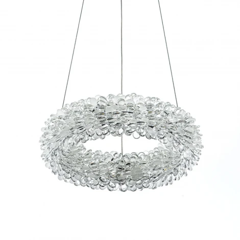 Подвесной светильник светодиодный хрустальный с пультом с регулировкой цветовой температуры и яркости Modelux MODESTYLE MS.5002.300 CR