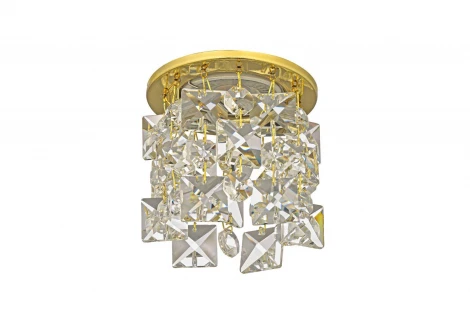 Встраиваемый светильник хрустальный Dio D'Arte Osimo Gold GU10.5.14.8.102 G (220V, круглые)