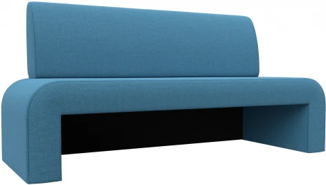 Диван кухонный прямой Кармен (Голубой/Рогожка) Лига Диванов арт.126079