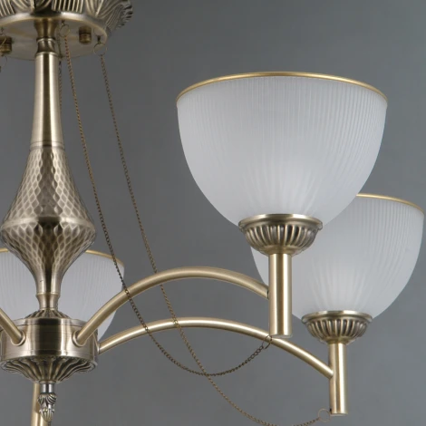 Потолочная люстра на штанге ILLUMICO IL0653-5CSQ-25AB ELITE