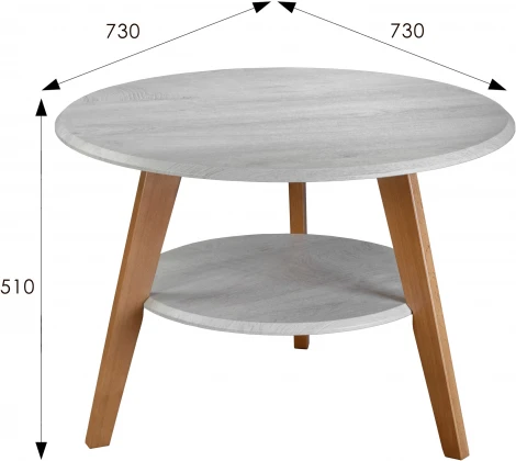 Стол журнальный BeautyStyle 17 дуб дымчатый/бук от фабрики Mebelik