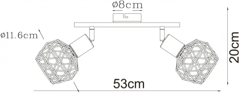 Спот на штанге Arte Lamp Sospiro A6141AP-2AB (220V)