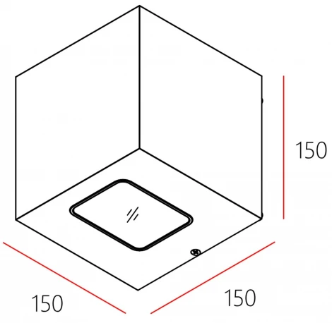 Уличный настенный светильник Deko-Light Jabbah 731128 (LED, 220V, куб, IP65)