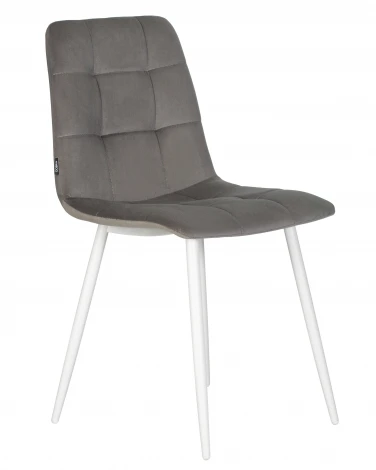 Стул обеденный CHILLY (Темно-серый Holland 18, основание белое)
