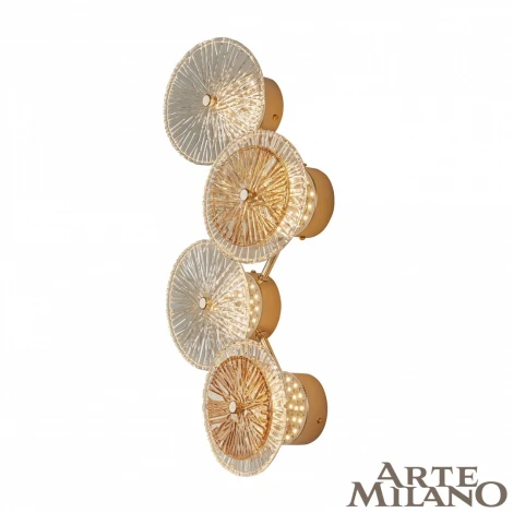 Настенный светильник Arte Milano 4.1252B.D250.H500.LED G (220V, круглые)