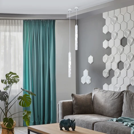 Подвесной светильник Eurosvet DLR037 12W 4200K белый матовый (LED, 220V, на проводе, круглые)