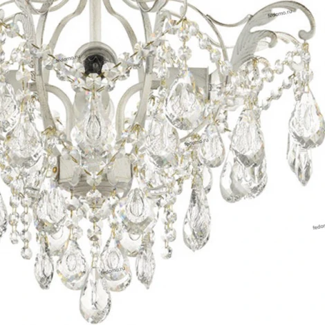 Подвесная люстра IDLamp Сristallo 298/4-Whitepatina