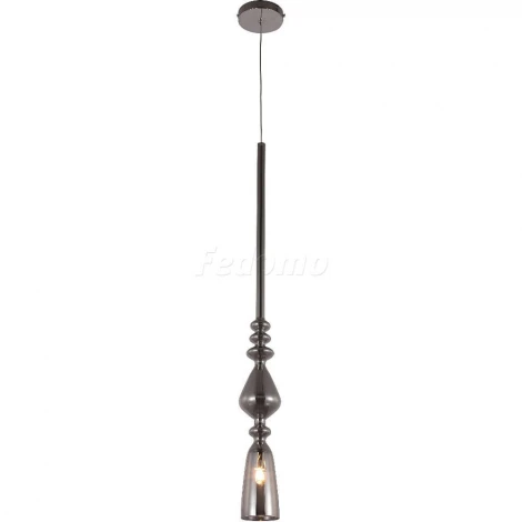 Подвес Crystal Lux Lux, 1 плафон, хром с дымчатым