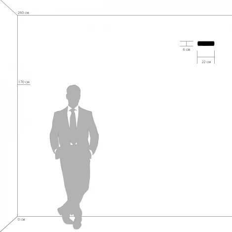 Настенный светильник линейный Lightstar Blanda 801810 (220V)