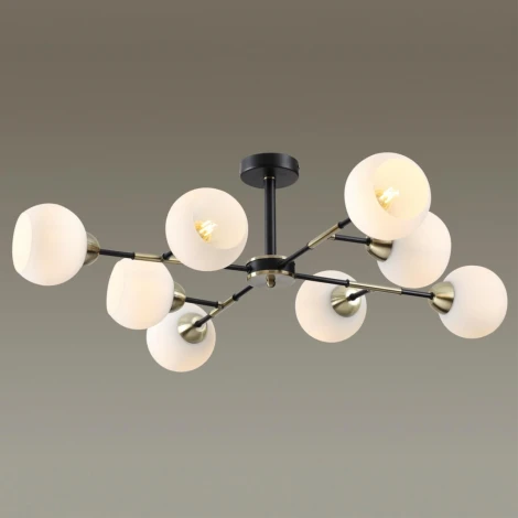 Люстра потолочная Rowan 4595/8C черный, бронза E27 8*40W