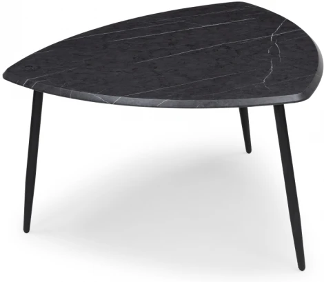 Журнальный стол Лойс мрамор черный / дуб антик 516569 Woodville