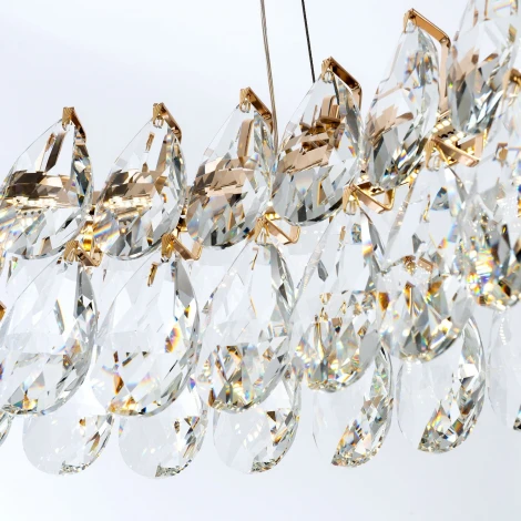 Подвесная люстра светодиодная хрустальная с регулировкой цветовой температуры Modelux MODELUX ML.6901.800P GD