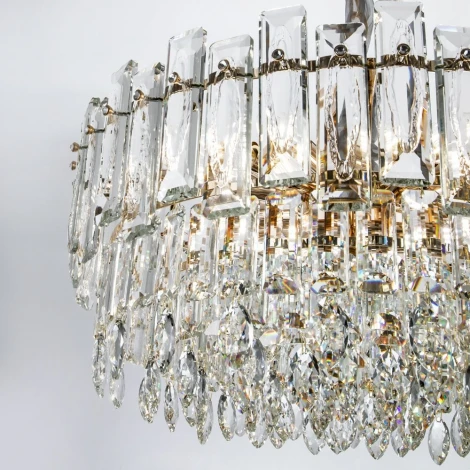 Подвесная люстра хрустальная Modelux MODELUX ML.7082.12 GD