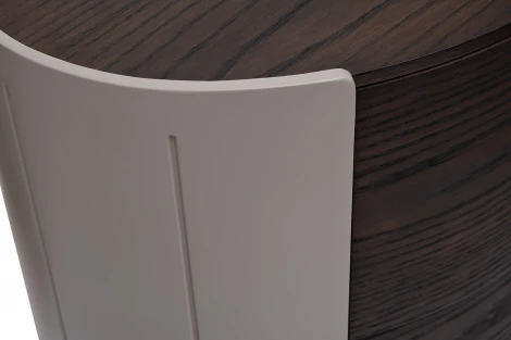 Тумбочка 2 ящика темный шпон 59*43*55см Garda Decor арт.77IP-30200