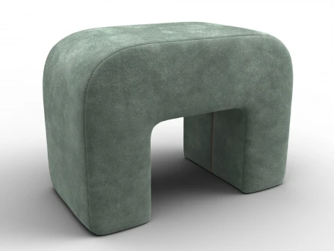 Пуф 008 (ДСП,Брус,Фанера,Велюр/Зеленый) Лига Диванов 132522
