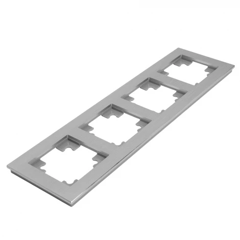 Рамка на 4 поста (серебро) Stekker Катрин 50023