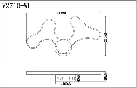 Бра Moderli Monica V2710-WL