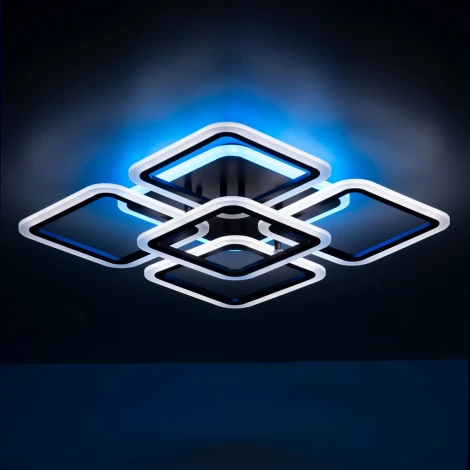 Потолочная люстра RGB Citilux Марсель CL232A155E (LED, 220V, голосовое управление, пульт управления, управление смартфоном, умный дом - Алиса)