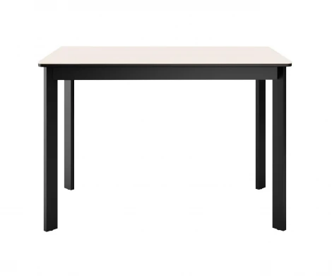 Стол DikLine LK110 Керамика Krater Perla (бежевый матовый) /подстолье черное/опоры черные