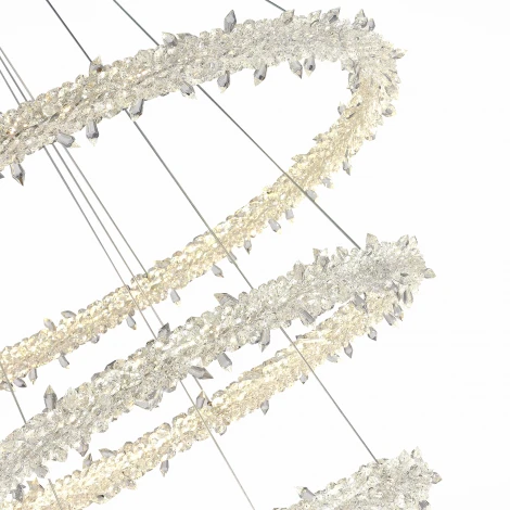 Подвесной светильник ярусный ST Luce Lucchero SL6105.203.03 (LED, 220V, хрусталь, пульт управления, на тросе)