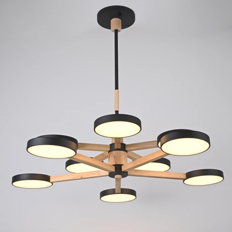 Потолочная люстра на штанге LED TURNA DBL L10 Black ImperiumLoft Turna-Dbl01 (229085-26, Умный дом, WiFi, голосовое управление)