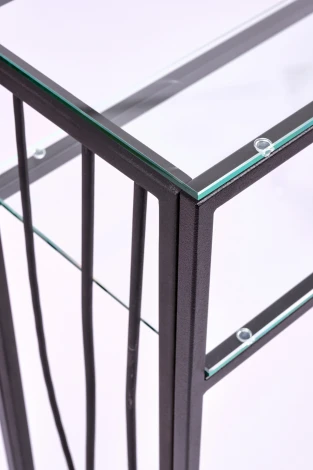 Консольный стол AllConsoles 1124-CB clear черный муар