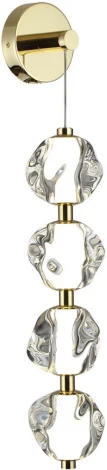 Бра Odeon Light Jemstone 5085/17WL золото/прозрачный/металл/акрил LED 17W 4000K 800Лм (220V, шар, бусы)