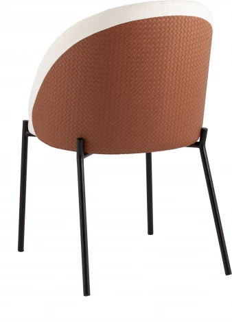 Стул обеденный Adelinde бежевый с коричневой экокожей Stool Group арт.УТ000039297