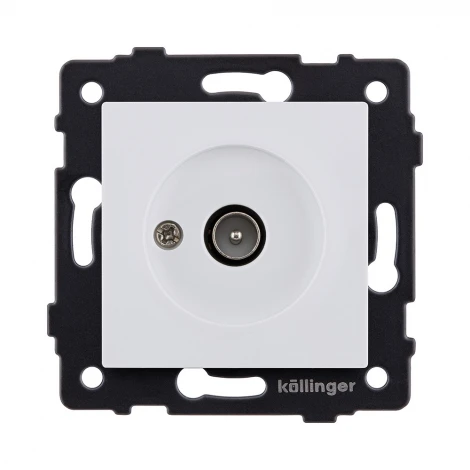 Розетка TV (папа) белый матовый Kollinger REA-007WM для Aspekt, Eleganz, Reflex