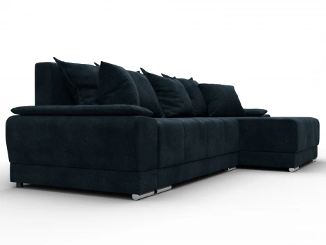 Диван угловой Лига-119 угол правый (ДСП,Брус,Фанера,ЛДС,Велюр/Графит) Лига Диванов 137098