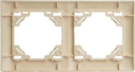 Рамка на 2 поста (слоновая кость) Stekker Эрна Элегант 49667