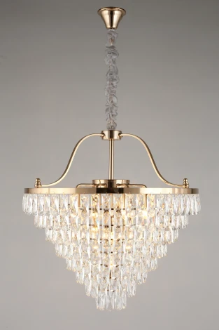 Подвесная люстра каскадная Aployt Gerta APL.725.13.13 (220V, хрусталь, на цепи)