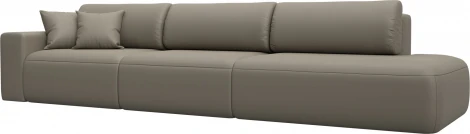 Диван прямой Лига-036 НПБ Модерн Лонг подлокотник слева Лига Диванов (Экокожа) арт.127689L