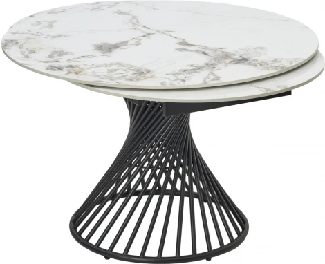 Стол M-City BUENO 120 GLOSS GOLDEN JADE SOLID CERAMIC / BLACK