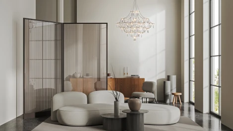 Подвесная люстра Freya Amela FR6138PL-L44BS (LED, 220V, на проводе)