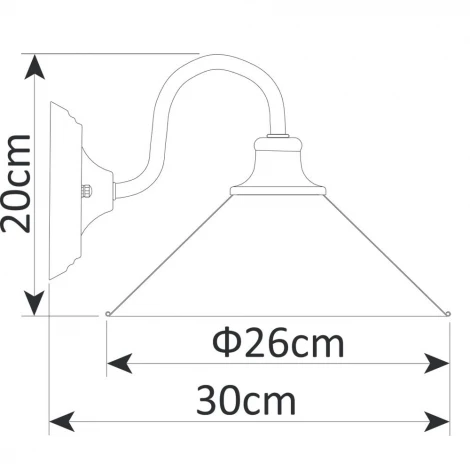 Бра Arte Lamp Bevel A9330AP-1BR