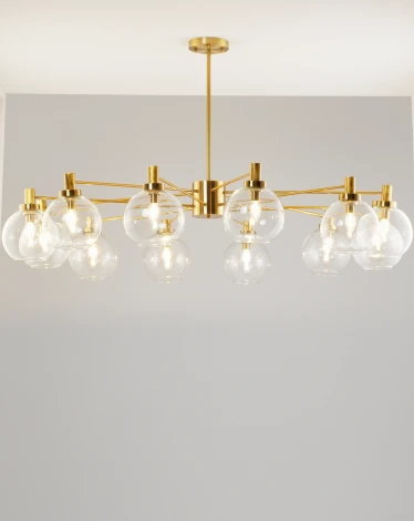 Потолочная люстра на штанге Moderli Bizet V10341-12P (220V, шарики)