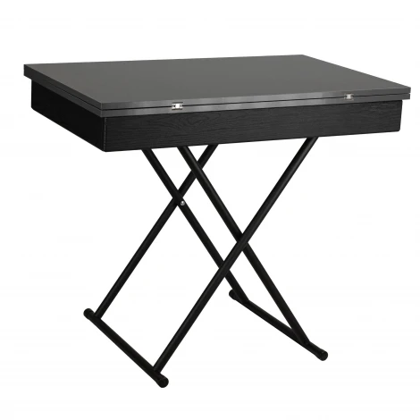 Стол-трансформер Лерон графит темный/черный Mebelik 009428