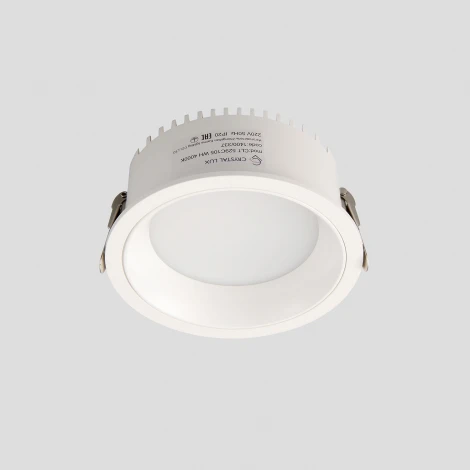 Светильник встраиваемый светодиодный IP44 Crystal Lux CLT 529C105 WH 4000K