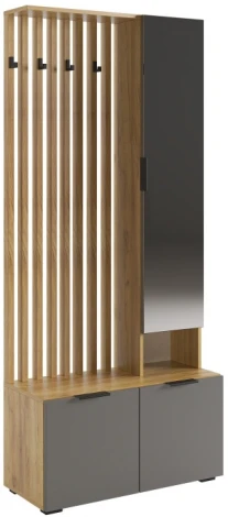 Готовая прихожая Woodville Бери дуб крафт золотой / графит 551888