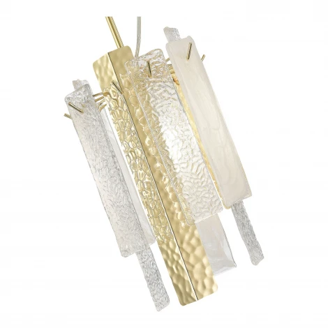 Подвесной светильник ST Luce Scolare SL1636.203.01 Золотистый/Белый, Золотистый E14 1*40W