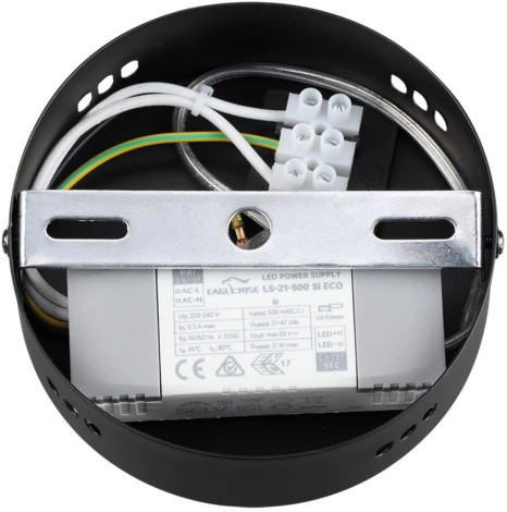 Подвесной светильник светодиодный Lumion Trendy 6556/15L черный/дымчатый/металл/акрил, стекло LED 15W 4000К 220V (на проводе)