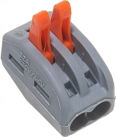 Клемма рычажковая 2-х проводная Stekker 32420