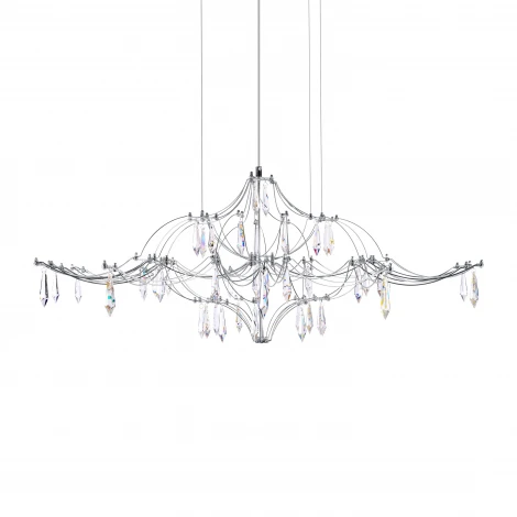 Подвесная люстра светодиодная Loft It Mira 10587/1000 Silver Asfour