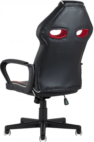 Кресло игровое TopChairs Racer Lighti черное с красным УТ000001838