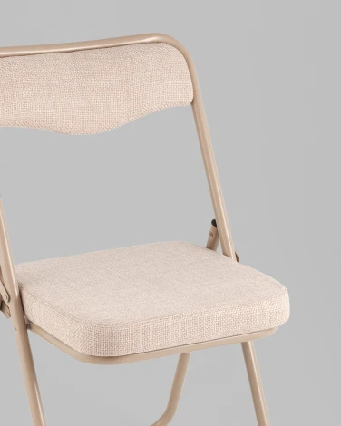 Стул складной Джонни рогожка бежевая каркас бежевый Stool Group арт.УТ000039510