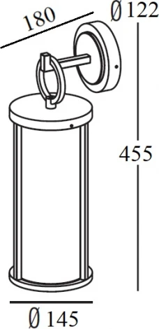 Настенный светильник уличный Oasis Light UNITE 2312 Bl (220V, IP54)