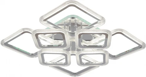 Потолочная люстра светодиодная на штанге с пультом Reluce 09826-3.3-4+4C CR (RGB) (220V)