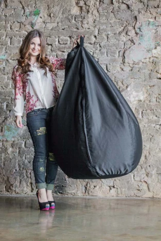 Кресло мешок Dreambag Груша Фьюжн Черное (XL, Классический) 5002121